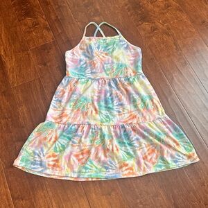 Colorful Tie-Dye Kids Dress